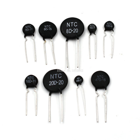 10pcs Thermal Resistor NTC 5D-11 10D-9 10D-11 47D-15 10D-20 10D-13 8D-11 10D-15 5D-15 10D-7 MF11-103 33D-7 8D-12 20D-20 ► Photo 1/1