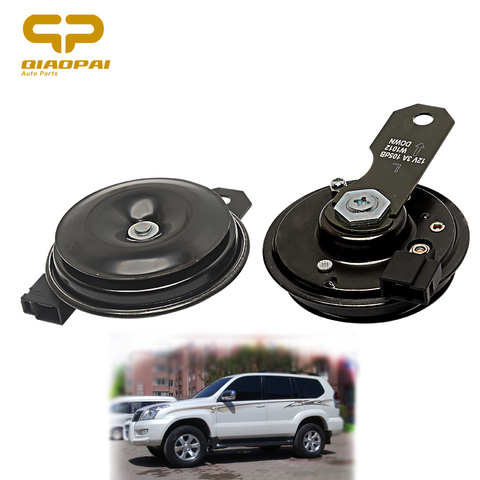 Electr Disc Horn Loudspeaker 12V Bass Car Siren Speaker 105db Sound Claxon Horn for Toyota Car Horn RAV4 Corolla Camry Vios REIZ ► Photo 1/6