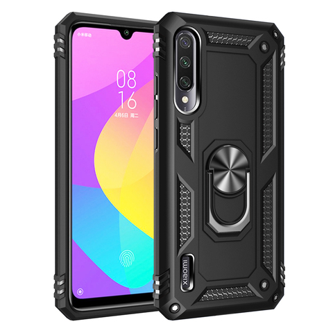 Shockproof Armor Cases For Xiaomi Mi 9 Lite SE A3 Lite Mi9 9T Pro Rugged Hard Armor Stand Back Covers For Redmi K20 Note 7 8 Pro ► Photo 1/6