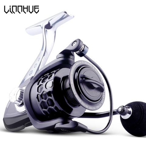 LINNHUE 2022New Fishing Reel GK1000-7000 5.2:1 Metal Spool Body Rocker 8KG Max Drag Spinning Reel Saltwater Fishing Accessories ► Photo 1/6