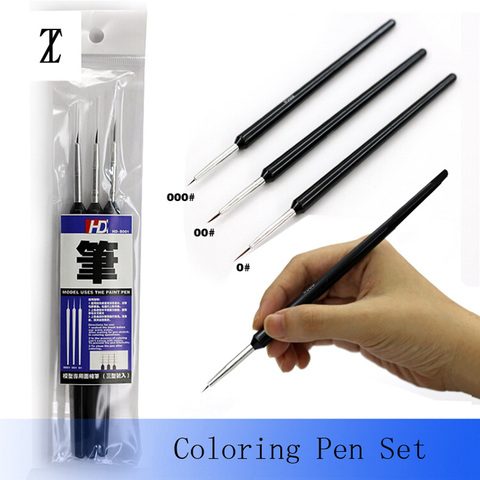 For Model Coloring Tools Very Fine Coloring Pen Gundam Military Model Three Pieces ► Photo 1/3