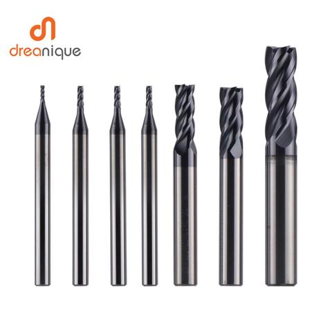 Tungsten Carbide End Mill For stainless steel 4 Flutes CNC Solid Carbide Milling cutter for HRC48 M4E stainless steel machining ► Photo 1/6
