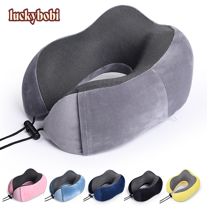 1pc U Shaped Memory Foam Neck Pillow, Soft Travel Pillow Neck