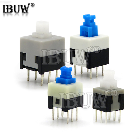 10PCS/LOT 5.8*5.8 7*7 8*8 8.5*8.5mm Self Locking Push Tactile Power Micro Switch Kit 6 Pin Button Switches ► Photo 1/5