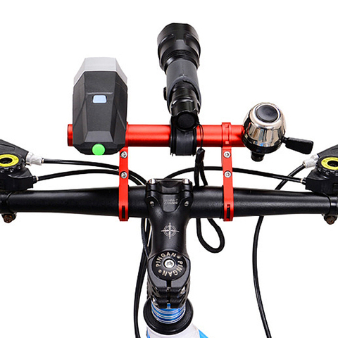 20CM Carbon Tube Bicycle Handlebar Extender Mount Mountain MTB Bike Cycling Headlight Bracket Lamp Flashlight Holder Accessorie ► Photo 1/6