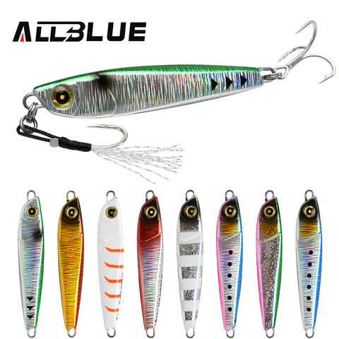 ALLBLUE KAIDO Cast Metal Jig 20G 30G 40G 60G Jigging Spoon Off Shore Casting Lead Seabass Lure Artificial Bait Fishing Tackle ► Photo 1/6