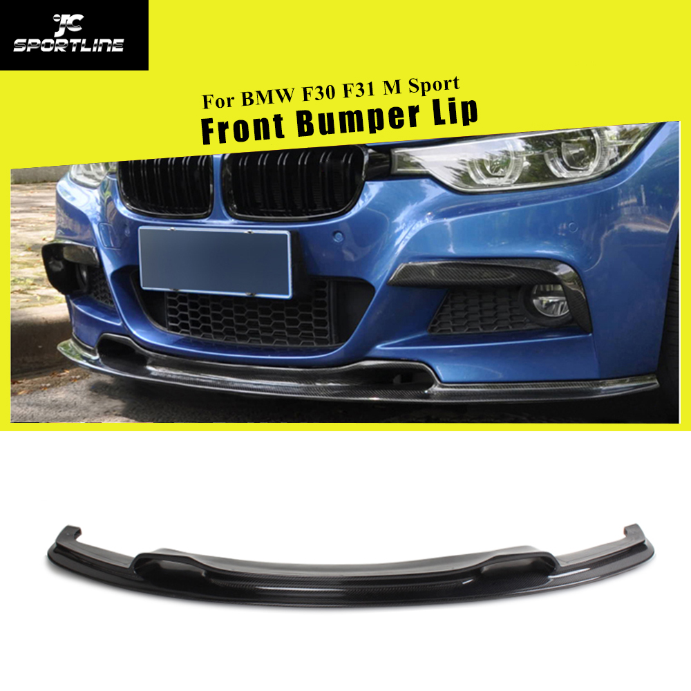 Buy Online Carbon Fiber Frp Black For Bmw 3 Series F30 F31 3i 328i 335i M Sport Front Bumper Lip Spoiler Chin Splitters 12 17 Alitools
