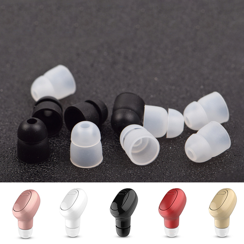 Ear pads Cushion for Mini bluetooth headset U3 U5 E9 BL1 H1 Q1 S3 In-Ear Ear caps Silicone Earphone covers Tips Earbuds eartips ► Photo 1/6