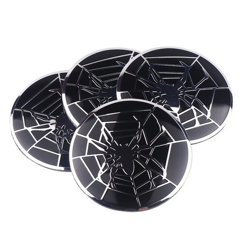 4PCS/SET Aluminium Spider Emblem Wheel Hub Center Caps Wheel Sticker For BMW AUDI Mercedes Benz Ford Hyundai Toyota Car Styling ► Photo 1/5