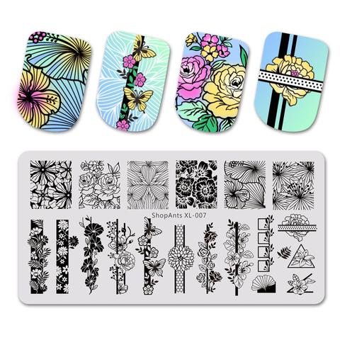 Stainless Steel Nail Stamping Plates Nature Sun Flower Image 12cm Nails Accessories Stencil Nail Art Stamping Template Mold ► Photo 1/6