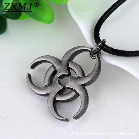 Biohazard necklace Movie related products alloy Pendant Rope Chain Biohazard jewelry For Women Men gift Hot Sale Movie fan gift ► Photo 1/6