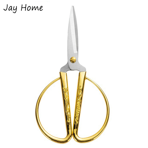 Chinese Dragon and Phoenix Shears Stainless Steel Sewing Scissors Cutting Embroidery Tailor Scissors DIY Crafts Sewing Tools ► Photo 1/6