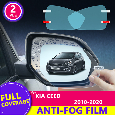 for KIA CEED 2010-2022 (ED JD CD)  Full Cover Rearview Mirror HD Film Anti-Fog Rainproof Auto Mirror Sticker Car Accessories ► Photo 1/6