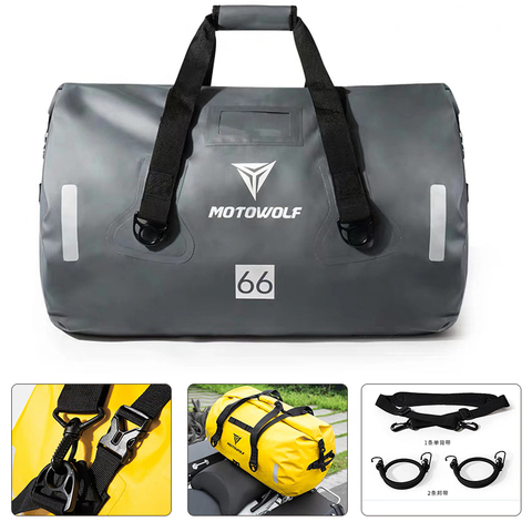 40L 66L 90L Travel Motorcycle Tail Package handbag Long-distance Backpack 6 Level Waterproof Large Capacity Motorcycle Bag ► Photo 1/6