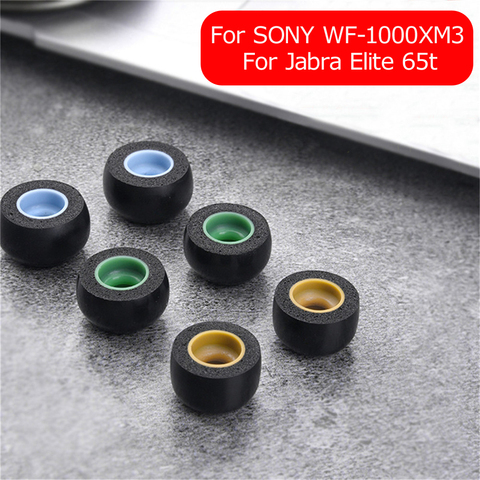 Fashion Replacement Memory Foam Ear Tips Earbuds Earphone Sleeve for Jabra Elite 65t SONY WF-1000XM3 Earphone Accessories ► Photo 1/6