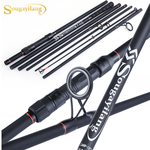 Sougayilang 2022 New Top Quality Carp Rod Portable 6/7 Section Rod 3m 3.6m Ultralight Weight Carbon Fiber Spinning Carp Fish Rod ► Photo 1/6