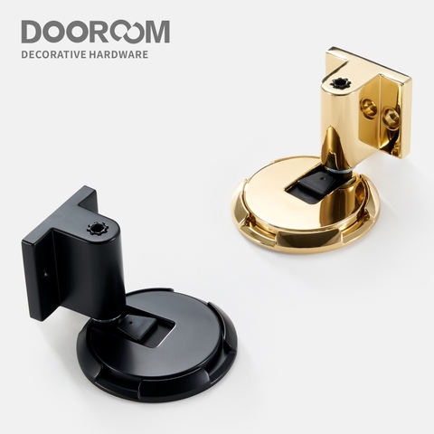 Dooroom Zinc Alloy Door Stops Heavy Duty Invisiable Punch Free Door Holder Non-Magnetic Door Stopper Catch ► Photo 1/6