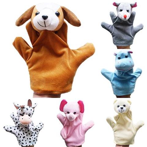 Delicate Baby Child Zoos Farm Animal Hand Glove Puppet Finger Sack Plush Toy ► Photo 1/6