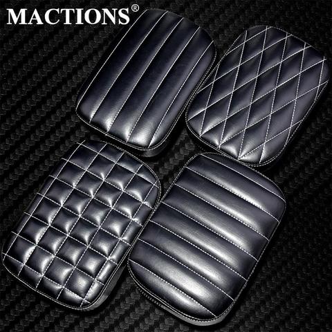 Motorcycle Rear Passenger Cushion Pillion Seat Pad 6 Suction /8 Suction For Harley Touring Sportster XL1200 Dyna Chopper Custom ► Photo 1/6