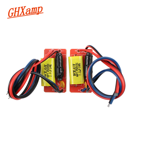 GHXAMP Pure Tweeter Speaker Crossover Car Audio Modified Treble crossover for 2-4ohm Stage Home Speaekr DIY 2pcs ► Photo 1/6