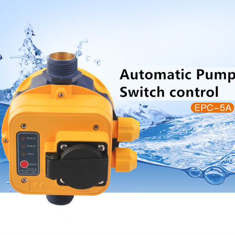 Water Pumps Auto Pressure Switch 1.5bar Start Booster Level Controller Adjustable Flow Valve control Regulator 220V Eu plug ► Photo 1/6