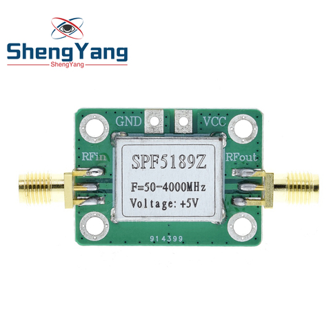 LNA 50-4000 MHz RF SPF5189 NF 0.6dB Low Noise Amplifier Signal Receiver Board Wireless Communication Module With Shield Shell ► Photo 1/6