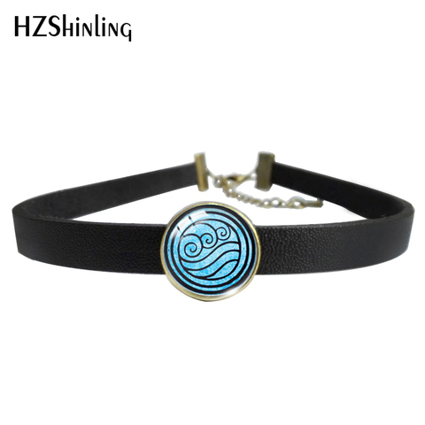 2022 Hot Summer Avatar The Last Airbender Glass Dome Leather Choker Necklace Kingdom Necklace ► Photo 1/6