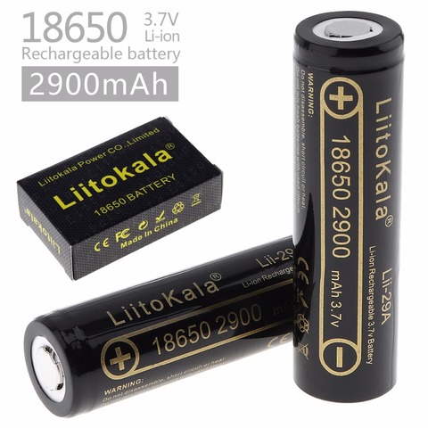 LiitoKala Lii-29A 18650 2900mah 3000mah High power discharge Rechargeable battery power high discharge,30A large current ► Photo 1/6