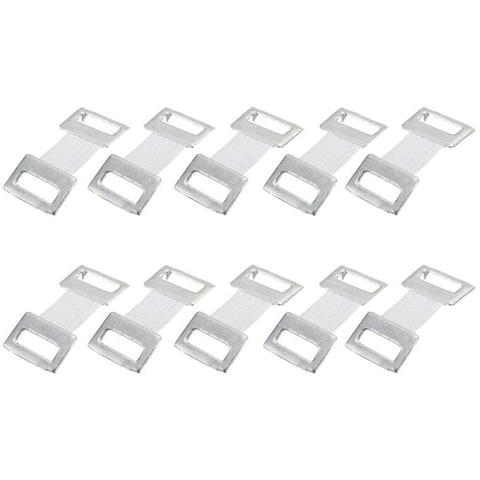 10PC / Bag Replacement Elastic Bandage Stretch Wrap Metal Clips Fastening Clips Hooks Coffee White Colors ► Photo 1/6