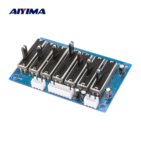 AIYIMA EQ Equalizer Board Tone Amplifier Preamp Stage Professional Adjustable Frequency Stereo 7 Road Preamplifer Equalizer ► Photo 1/6