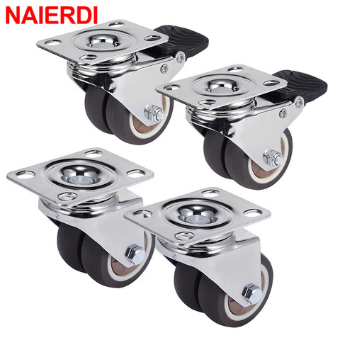 4PCS NAIERDI Swivel Casters Wheels 1.5