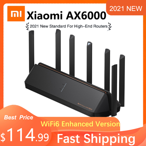 2022 New Xiaomi Router AX6000 AIoT Router 6000Mbs WiFi6 VPN 512MB Qualcomm CPU Mesh Repeater External Signal Network Amplifier ► Photo 1/1