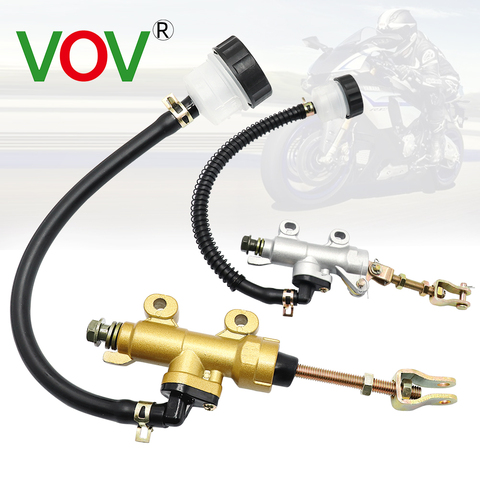 Motorcycle Rear Brake Master Cylinder Pump Universal Rear Foot Hydraulic Brake to Refit Quad Dirt Bike For Honda Yamaha Suzuki ► Photo 1/6