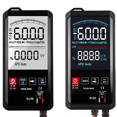 WinAPEX ET8138/8136 Touch Screen Multimeter Digital Automatic 6000 Count True-RMS Voltage Frequency Capacitance Diode NCV Tester ► Photo 1/6