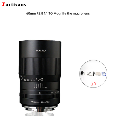7artisans 60mm f2.8 1:1 magnification macro lens is suitable for the Canon EOSM EOSR E Fuji M43 nikon z Mount ► Photo 1/6