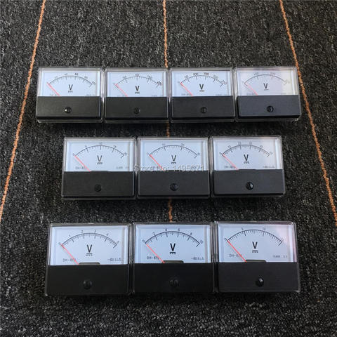 DH670 Analog Volt Voltage Panel Meter Voltmeter Mechanical Pointer Gauge DC 5V 10V 15V 20V 30V 50V 100V 200V 250V 300V ► Photo 1/3