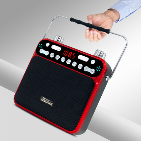 With Two 18650 Battery Portable Wireless Bluetooth Speaker Outdoor Loud Microphone FM Radio AUX USB TF MP3 Player LED Touch ► Photo 1/6