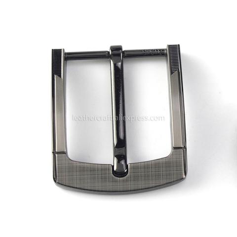 1pcs Metal 40mm Laser Belt Buckle Middle Center Half Bar Buckle Leather Belt Bridle Halter Harness Fit for 37mm-39mm belt ► Photo 1/6