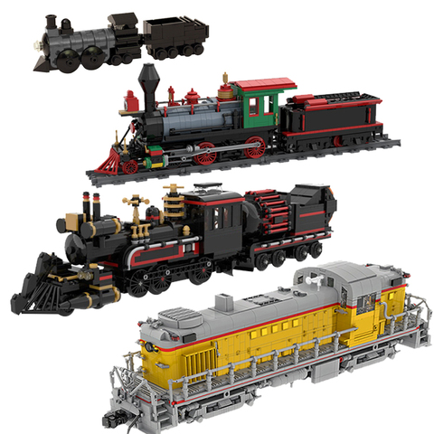 Grizzly Flats Retro steam 75955 Magic train Time Train Union Alco RS-2 10277 Steampunk Crocodile Locomotive 0277 Toy GiftChild ► Photo 1/6