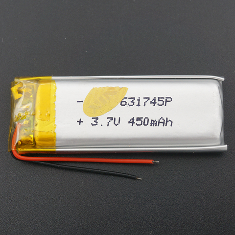 XINJ 3.7V 450 mAh Li lithium polymer battery li po Li ion cell 631745 For GPS Sat Nav E-book driving recorder bluetooth earphone ► Photo 1/5