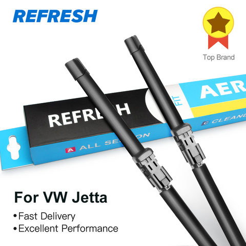 REFRESH Windscreen Wiper Blades for Volkswagen VW Jetta A5/ A6 Model Year from 2005 to 2022 ► Photo 1/6