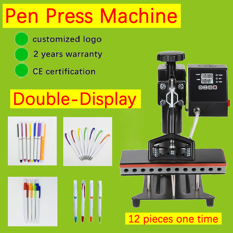 12in 1 Sublimation Pen Heat Press Machine  Pen Transfer Printing Machine DIY Transfer Printing logo Printing 12 PCS One Time ► Photo 1/6