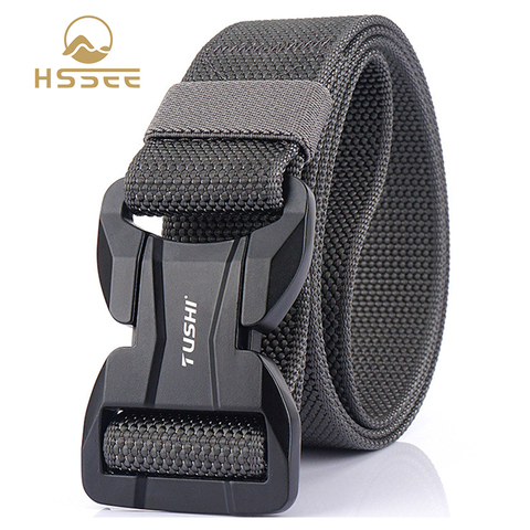 HSSEE 2022 Genuine Men's Tactical Belt Rust-proof Hard Metal Buckle 1200D Nylon Military Nylon Belt Outdoor Sports Accessories ► Photo 1/6