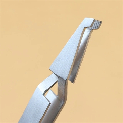 1Pcs Stainless Steel Orthodontic Bracket Dental Tweezers Serrated Holder Tools Bonding Whiteness InstrumentsTeeth Caring ► Photo 1/6