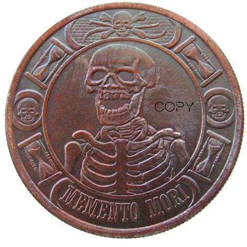 HB(128)US Momento Mori Copper Copy Coins ► Photo 1/3