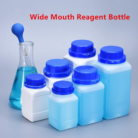 1PCS Empty Reagent bottle Wide Mouth Storage container for ink Cream Liquid Food Grade HDPE bottle 250ML 500ML 1000ML ► Photo 1/6