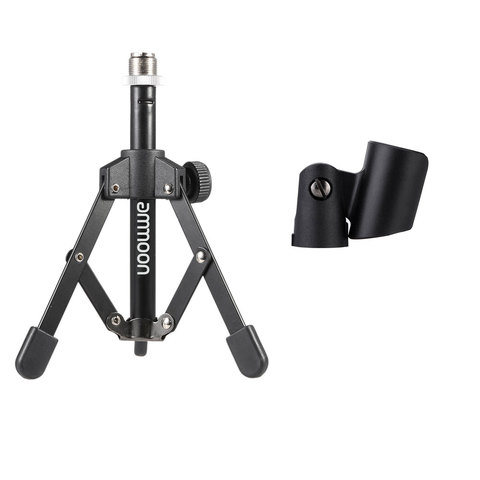 4 Options Andoer MS-12 Mini Tripod for Microphone Mic Foldable Desktop Tabletop Tripod Microphone Mic Stand Holder High Quality ► Photo 1/6