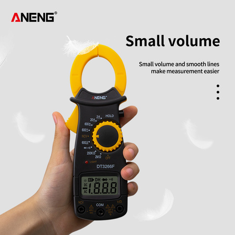 ANENG DT3266F Mini Digital Clamp Multimeter Amperemeter Electrical Clamp Meter AC / DC Voltage Resistor Tester with Buzzer ► Photo 1/6