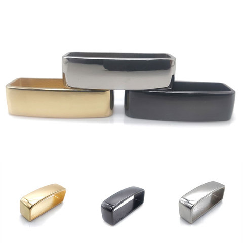 1 Pcs Solid Brass Belt Keeper D Shape Belt Strap Loop Ring Buckle for Leather Craft Bag Strap Belt 40mm ► Photo 1/5