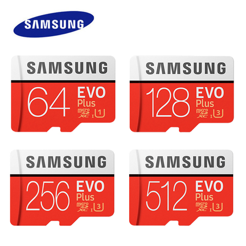 Samsung 512 GB EVO Plus microSDXC Class 10 / UHS-1 Flash Memory